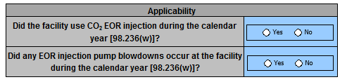 Images of applicability table for 2016-2023 Enhanced Oil Recovery Injection Pumps